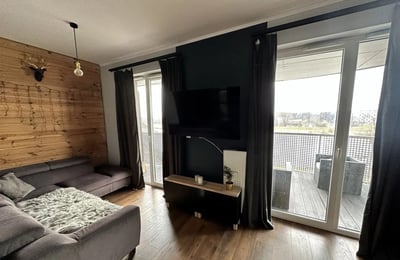 Аренда современной меблированной 2-комнатной квартиры 37 м², Гжегужки, Краков, Польша